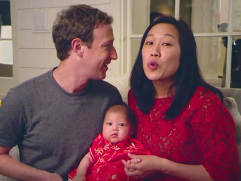 Mark Zuckerberg célèbre le Nouvel An lunaire en révélant le nom chinois de sa fille